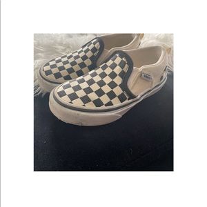 Toddler boy Vans Slip On Checkerboard Skate.